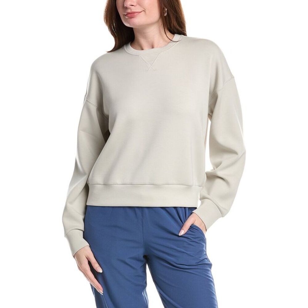 Spanx® Womens  Crewneck Scuba Sweatshirt